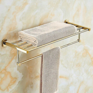 Kúpeľňové doplnky súprava mosadzná materská zlatá kúpeľňa
