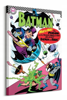 Batman a Robin vs Penguin Image Canvas 60x80 cm