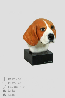 Beagle maľovaná sošková figurína