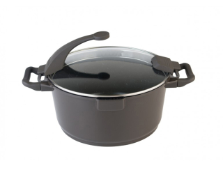Hrniec, kastrol - BERGHOFF VIRGO DARK 28 cm s krytom
