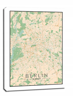 Berlínska farebná mapa - obrázok plátna