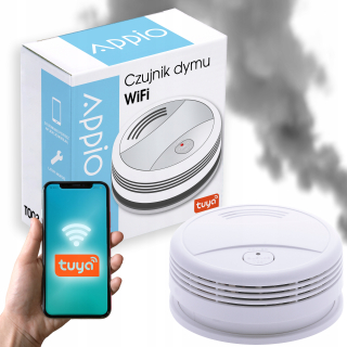 Bezdrôtový inteligentný detektor dymu WiFi Alarm Tuya SmartLife