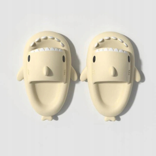 Kúpelňová predložka - Béžová krásna oblačno papuče Shark Platform SH