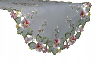 Behun na stol - Behúň odtiene ružovej, odtiene šedej, viacnásobne vyrovnanou 120 x 60 cm