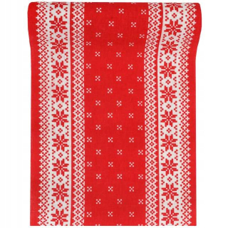 Behun na stol - Behúň odtiene červenej 300 x 28 cm