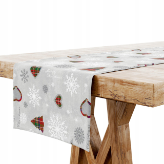 Behun na stol - Behúň na stôl odtiene sivej 200 x 40 cm