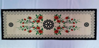 Behun na stol - Béžová, krémová, viacnásobná dezén s rozlíšením 120 x 40 cm