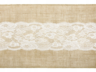 Behun na stol - Beige Tread, biela 275 x 28 cm