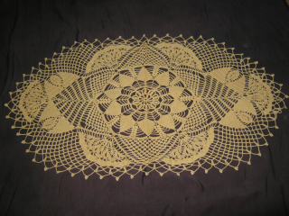 Behun na stol - Béžová, medený behúň, hnedé odtiene, odtiene oranžovej 94 x 60 cm