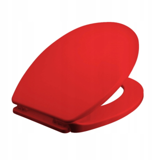 WC doska - Bisk WC sedadlo Iris Red 05866