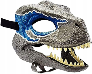 Vešiak - Blue Dinosaur Mask Jurassic World Raptor Dinosaur