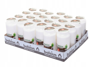 Kahance, sviečky na hroby - Bolsius Oil cartridge Biela č.7 5dní 24ks
