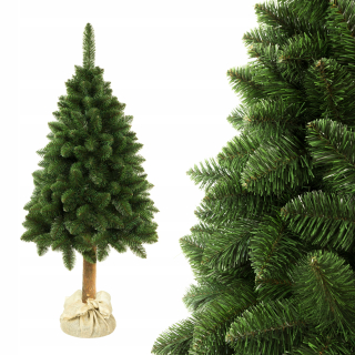 Borovica NATURAL na KUBE, umelý vianočný stromček 220 cm