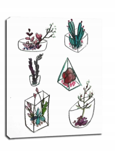 Botanický a - obrazový obraz