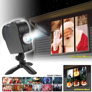 Laserový projektor Vianočný - Vianoce Halloween Window premietacie plátno +