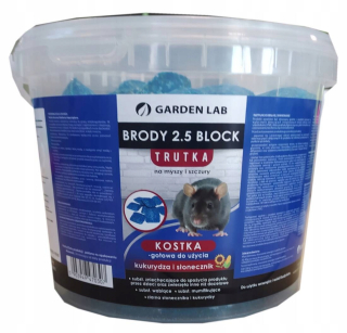 Brody 2,5 blok 1 kg G Cube, Brodifacum, Trutka