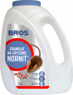 Bros Noranit 1 kg na hraboše