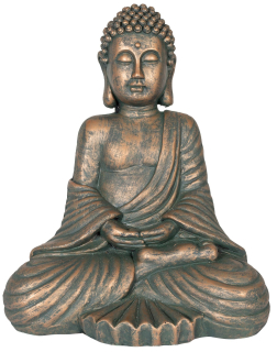 Buddha L - Figurín sediaci živíc, dekorácia sochárstva
