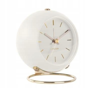 Hodiny - Budík Globe Small White Karlsson
