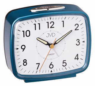 Hodiny - Budík JVD BELL ALARM modrý 12 cm SRP905.4
