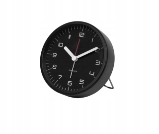 Hodiny - Budík Zaoblené Numbers Steel Black Karlsson