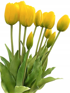 Kytica tulipánového silikónového gumového tulipánu ako živý