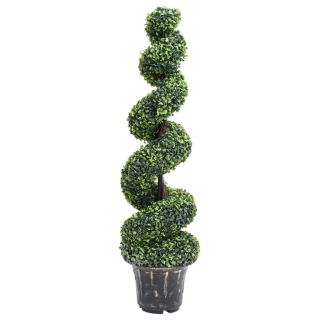Umelý buxus špirála zelená 117cm VidaXL