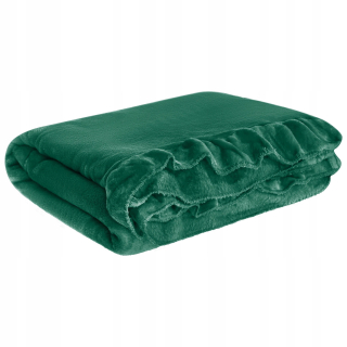 Prikrývka na posteľ - Prikrývka z ihly a závitov polyester 200 x 150 cm odtieňov zelenej