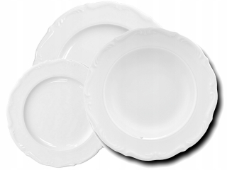 Porcelán, servis - Večera Poľské porcelánky "Ćmielów" a "Chodzież" SA Maria Teresa 18 ks.