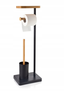 Držiak na toaletný papier - Carl Bamboo Paper Stand + Brush