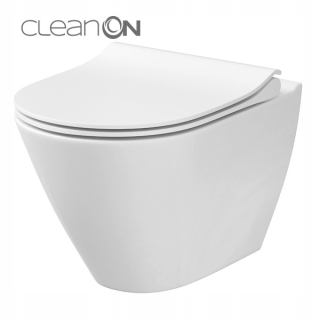 WC doska - Cersanit City Oval Bowl WC + Slim Board