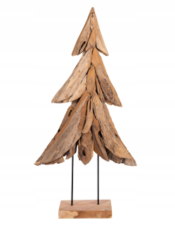 Vianočný stromček - Teak drevený vianočný stromček 118 cm