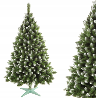 Vianočný stromček - Umelý vianočný stromček Fir s bielymi koncami 160 cm