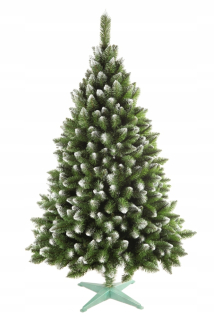 Vianočný stromček - Umelý vianočný stromček Fir s bielymi koncami 180 cm