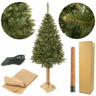 Vianočný stromček - UMELÝ VIANOČNÝ STROMČEK NA KMENE SMREK NATURAL 220cm