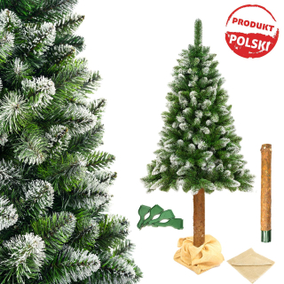 Vianočný stromček - Vianočný stromček umelý kmeň diamantovú borovicu 160 cm 3d