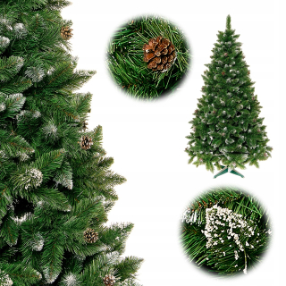 Vianočný stromček - Umelý vianočný stromček diamantová borovica 220 cm