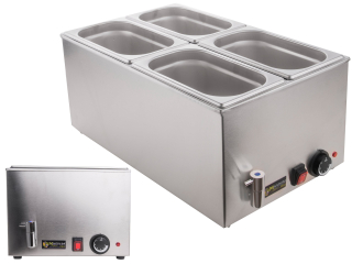 Ohrievač jedla - Teplé BEMAR bufet s Skulina 1200W + 4 x GN 1/4