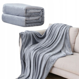 Prikrývka na posteľ - Krídla Polyester 200 x 230 cm odtiene šedej