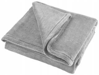 Prikrývka na posteľ - Polárna prikrývka Teesa 200 x 150 cm odtiene šedej