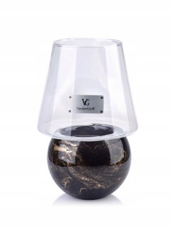 Lampáš, svietník - Cristie MINI sviečka s čiernym odtieňom v marci
