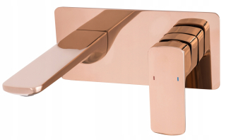 Kubické ružové zlato -vyplachované kohútik