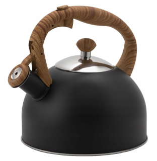 Čajník, kanvica na čaj -  KETTLE 2,5 L OCEL s píšťalkou Indukčný plyn