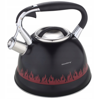 Čajník, kanvica na čaj - KETTLE 2,7 l mramorová píšťalka KB-7198 MAGIC