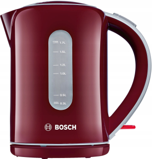 Čajník, kanvica na čaj - Bezdrôtová kanvica BOSCH TWK7604 2200W červená
