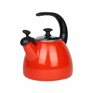 Čajník, kanvica na čaj -  Kanvica Emamel 2.5L s píšťalkou. Indukcia. Farba