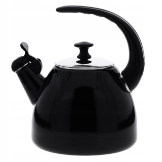 Čajník, kanvica na čaj - Kanvica smaltovne 2,8 L čierna indukcie KB-7403