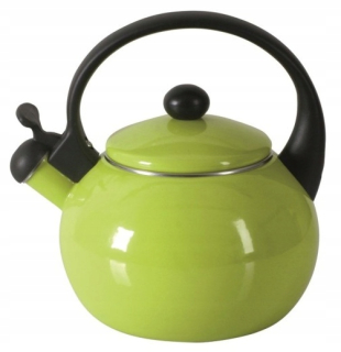 Čajník, kanvica na čaj - Rýchlovarná kanvica smaltovaný s tribúnu. Indukcia 1.9l Green