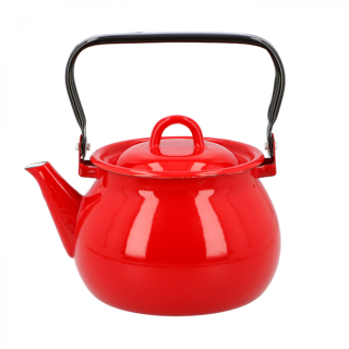 Čajník, kanvica na čaj - Kanvica Emamel na Steam Red 2 L Indukcia