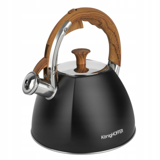 Čajník, kanvica na čaj - KETTLE FIRENZE ČIERNA MAT 3L KONIGHOFFER